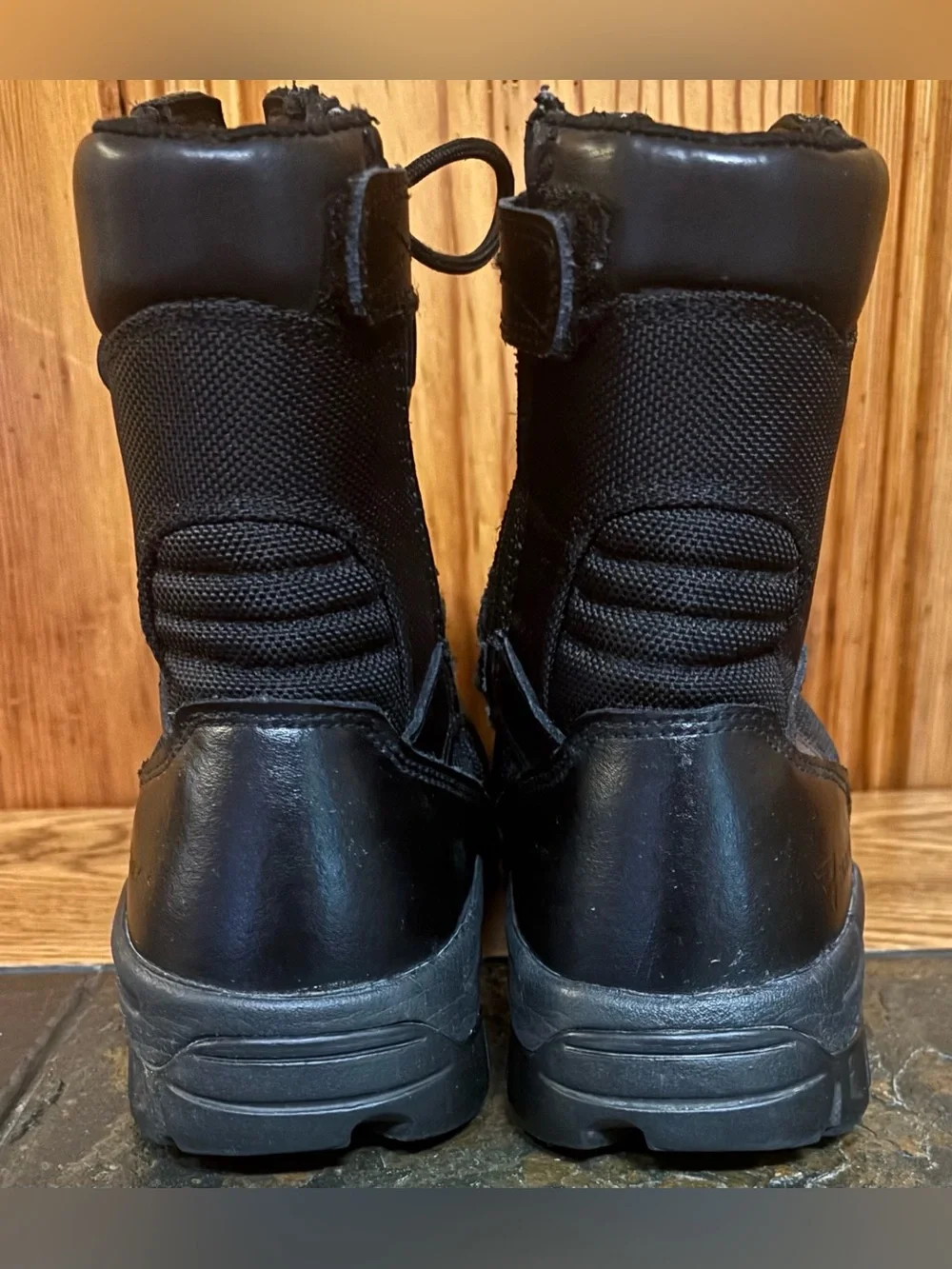Bates Black Tactical Sport 8” Side Zip Boots Size 7 Men Size 9 Women